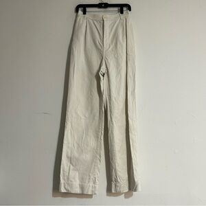 James Street Co. Klein Trouser Pants in White Size Small Office Siren Corpcore